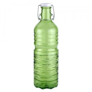 Botella agua verde