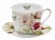 Taza jumbo decorada flores