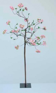 Árbol de pvc con flores 110cm