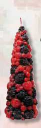 Vela cnica con frutas del bosque peq.