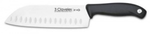 Cuchillo Evo santoku alveolado 3 Claveles