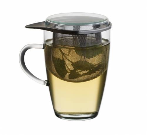 Taza para tes o infusiones con filtro y tapa