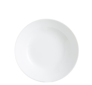 Plato Zelie hondo blanco