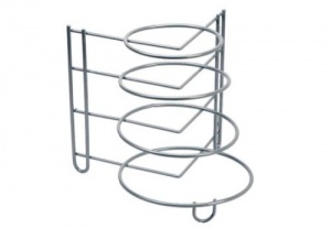Soporte para 4 sartenes horizontal