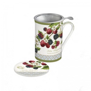 Taza infusin decorado frutos del bosque