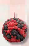 Vela bola con frutas del bosque grande