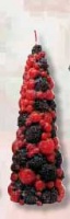 Vela cnica con frutas del bosque peq.