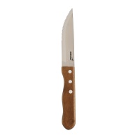 Cuchillo chuletero mango madera - Juego de 4