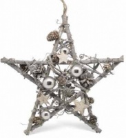 Estrella decorativa ramas