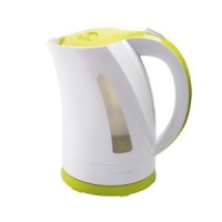 Hervidor de agua elctrico blanco y verde
