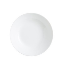 Plato Zelie hondo blanco