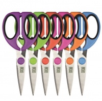 Tijera cocina soft grip colores
