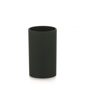 Vaso portacepillos antideslizante negro